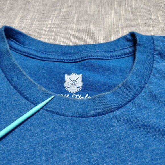 Hamms Beer T-Shirt Blue 19th Hole American Needle Bear Mascot Graphic Medium Y2K - Picture 4 of 9